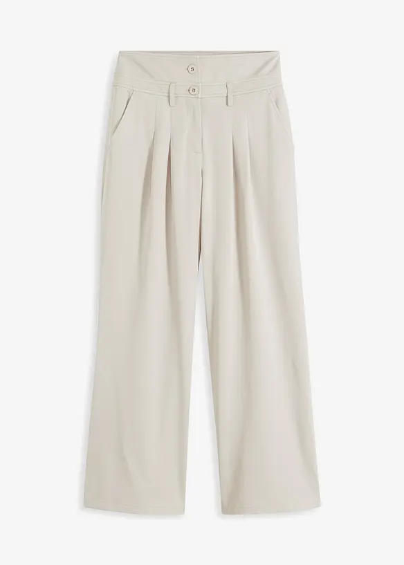 Utsvängd byxa, High Waist, bonprix