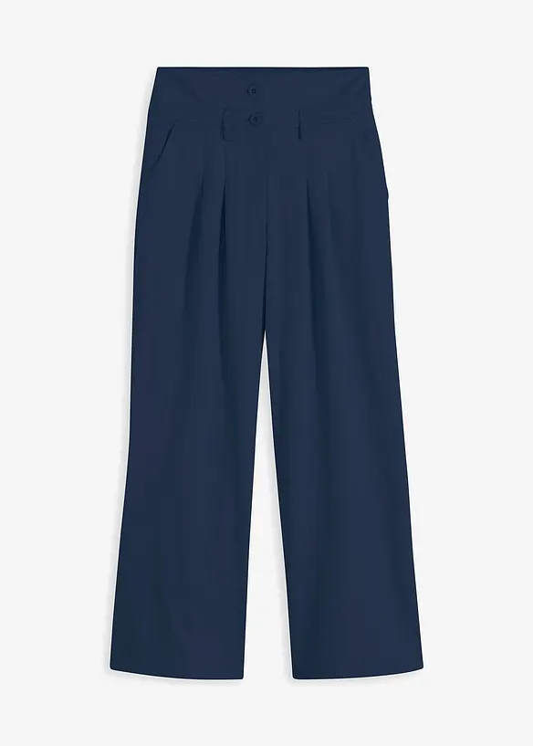 Utsvängd byxa, High Waist, bonprix