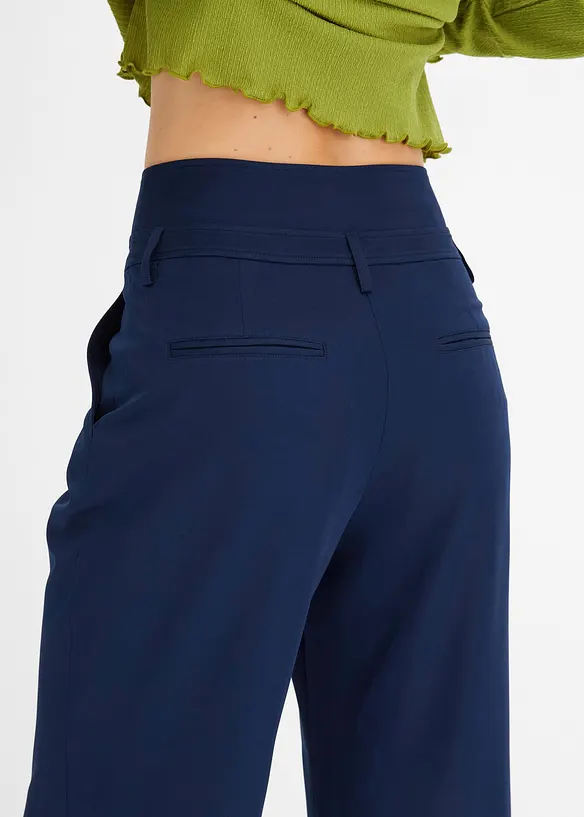 Utsvängd byxa, High Waist, bonprix