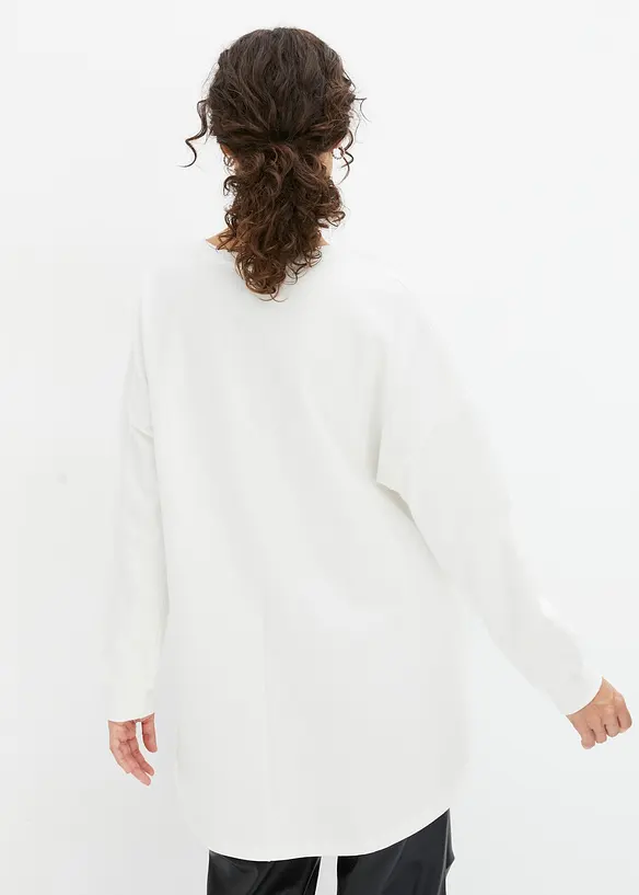 Oversizesweatshirt i ren bomull, bonprix