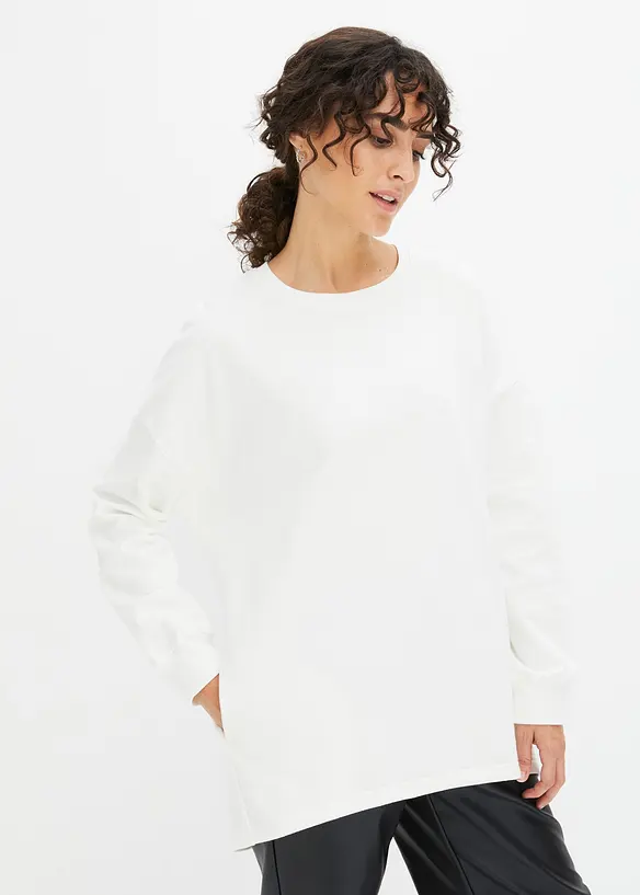 Oversizesweatshirt i ren bomull, bonprix