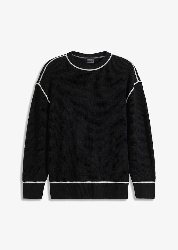 Tröja med återvunnen bomull, Loose Fit, bonprix
