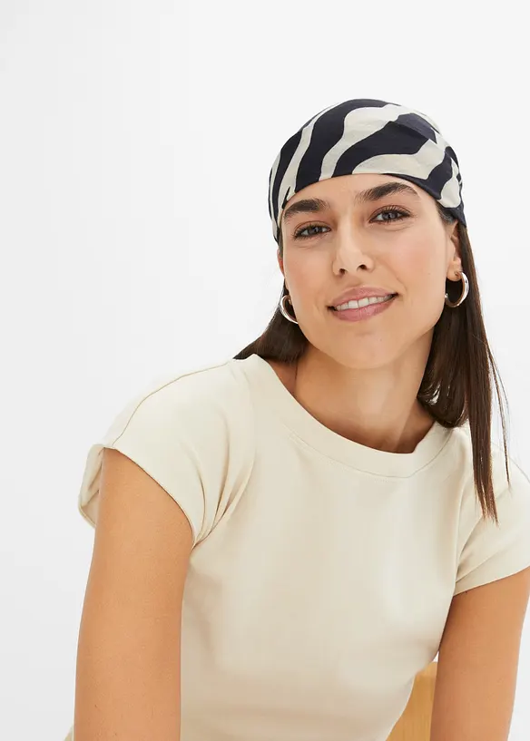 Jerseyklänning i bomull med stretch, bonprix