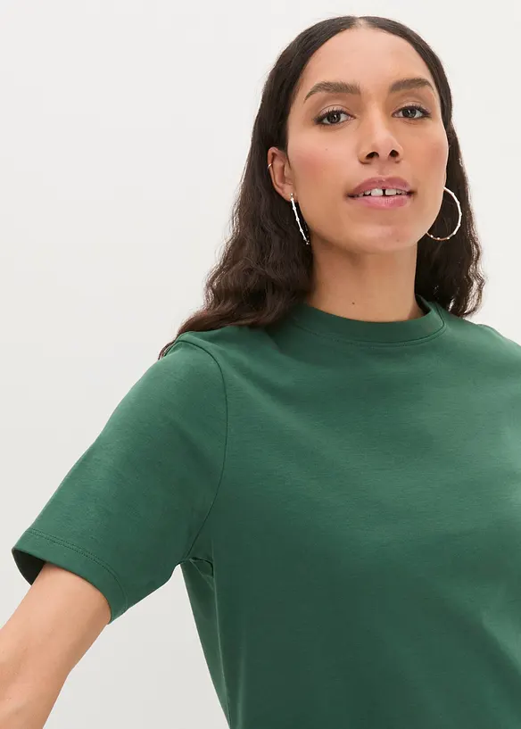 T-shirt av tjock ekologisk bomull, bonprix