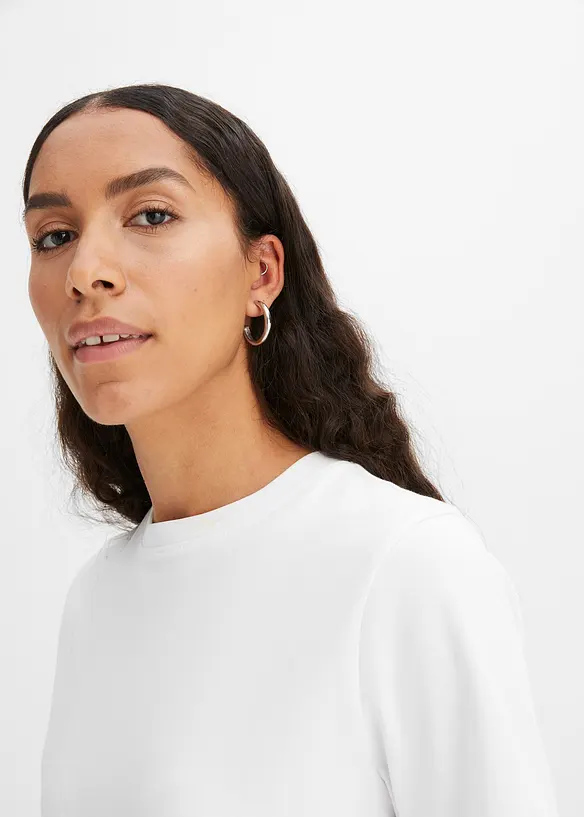T-shirt av tjock ekologisk bomull, bonprix