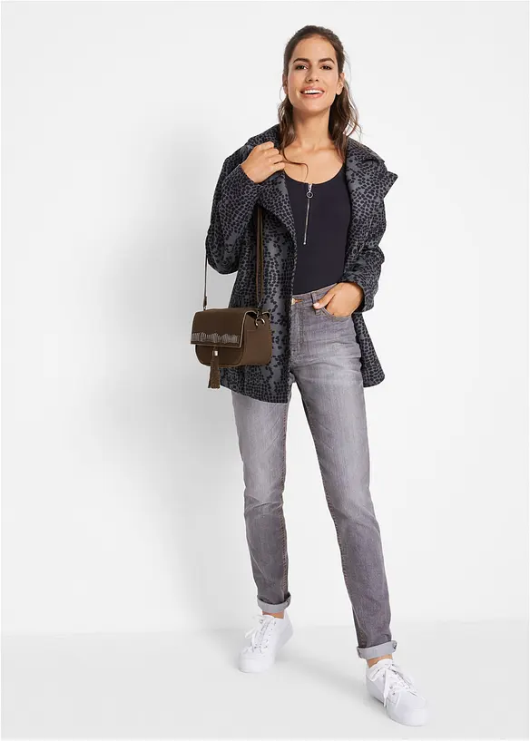 Mom Jeans Mid Waist, Stretch, bonprix