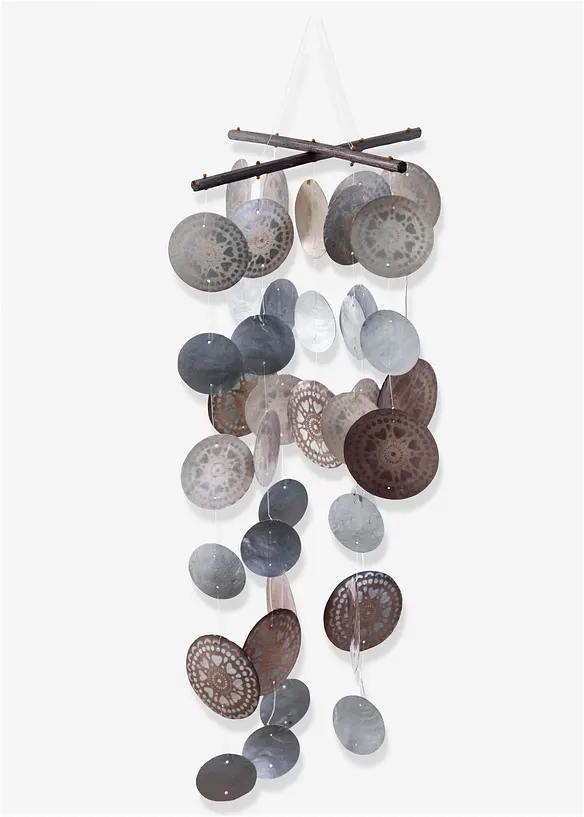 Vindspel med sn&auml;ckskal, Boltze Home Collections