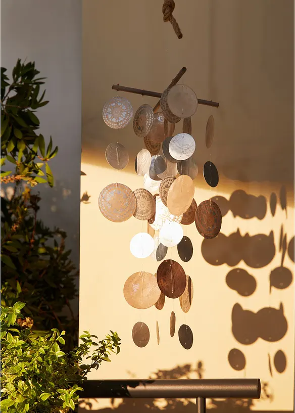 Vindspel med sn&auml;ckskal, Boltze Home Collections