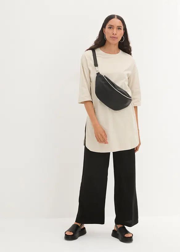 Longshirt i oversizemodell i ren ekologisk bomull, bonprix
