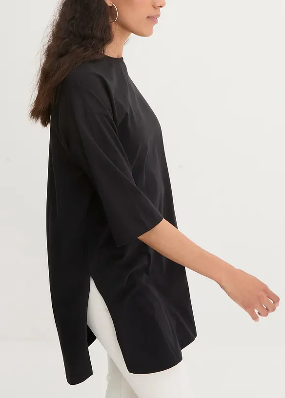 Longshirt i oversizemodell i ren ekologisk bomull, bonprix