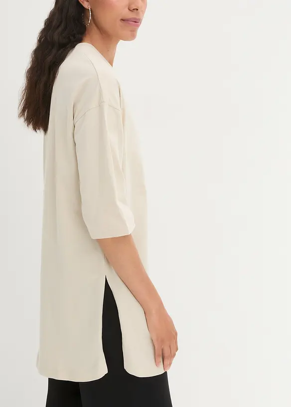 Longshirt i oversizemodell i ren ekologisk bomull, bonprix