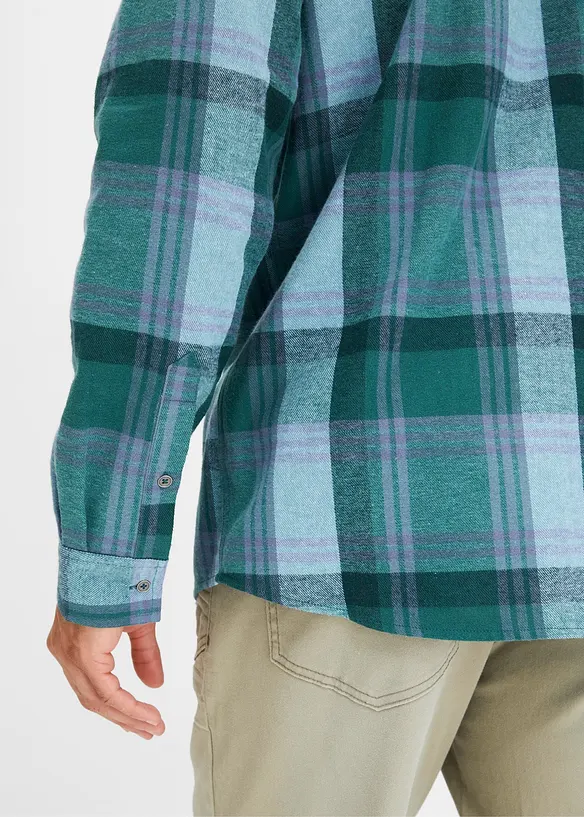 Långärmad flanellskjorta, bonprix