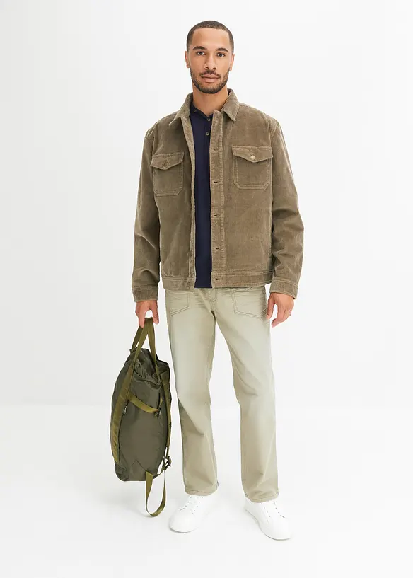 Kortärmad farfarströja i ekologisk bomull (2-pack), bonprix