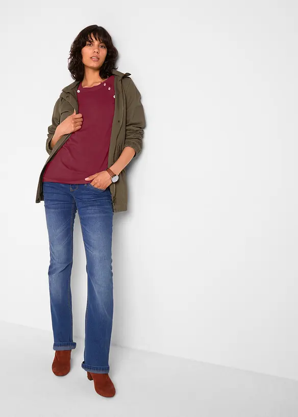 Mamma-/amningstr&ouml;ja av finstickat material, bonprix