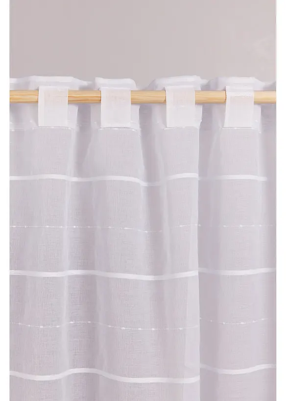 Gardin med 3D-ränder (1-pack), bonprix