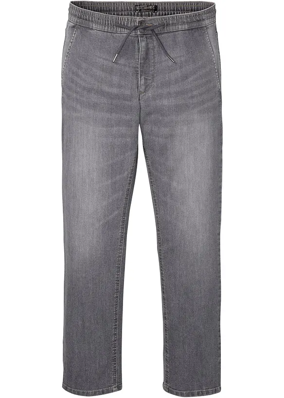 Tunna dra på-jeans, Regular Fit, Straight, bonprix