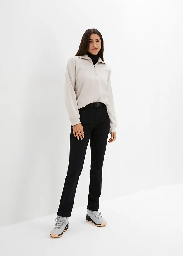 Vattenavvisande funktionsbyxa i stretchig twill med skärp, bonprix