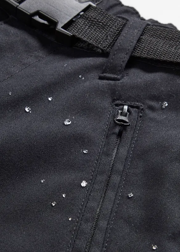 Vattenavvisande funktionsbyxa i stretchig twill med skärp, bonprix