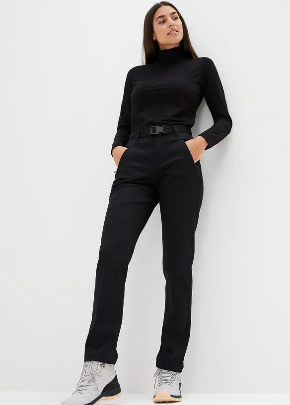 Vattenavvisande funktionsbyxa i stretchig twill med skärp, bonprix