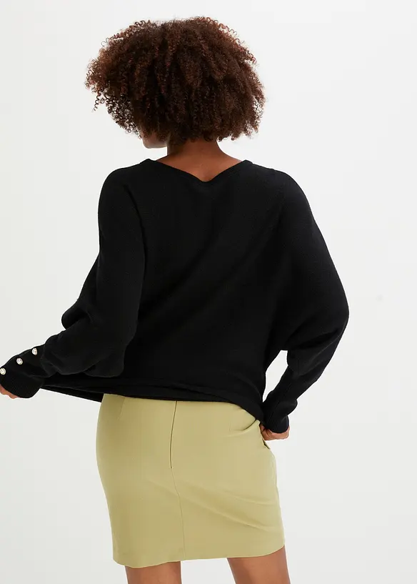 Tröja av viskosmix, bonprix