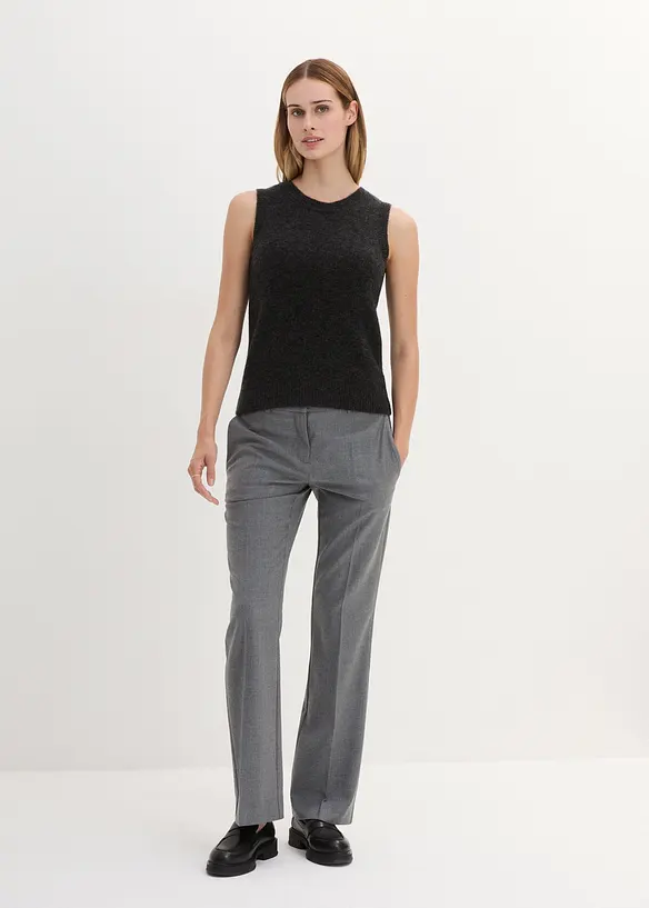 Slipover i ylleblandning med alpackaull, bonprix