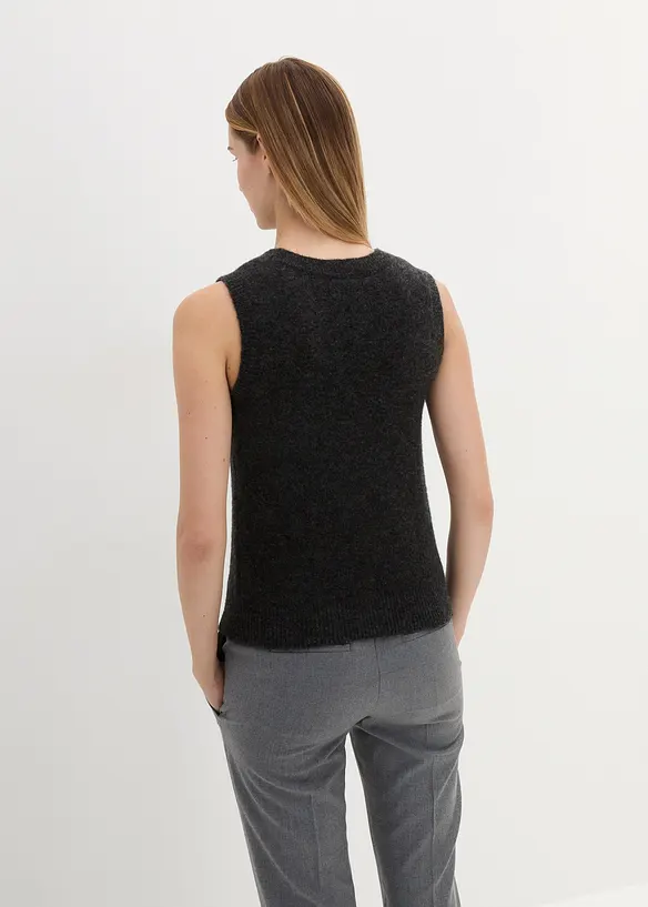 Slipover i ylleblandning med alpackaull, bonprix