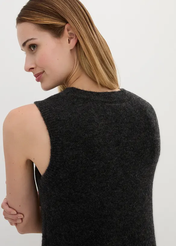 Slipover i ylleblandning med alpackaull, bonprix