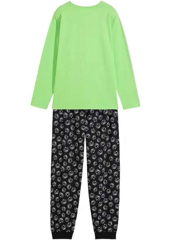 Pyjamas i ekologisk bomull (2 delar), bonprix