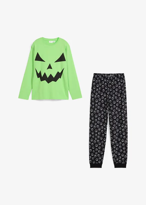 Pyjamas i ekologisk bomull (2 delar), bonprix
