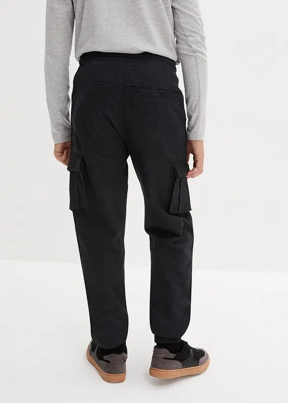 Joggingbyxa i cargostil av mjuk bomullsmix, bonprix