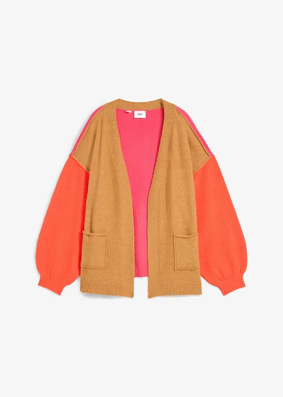 Oversizecardigan med colour blocking-look, bonprix