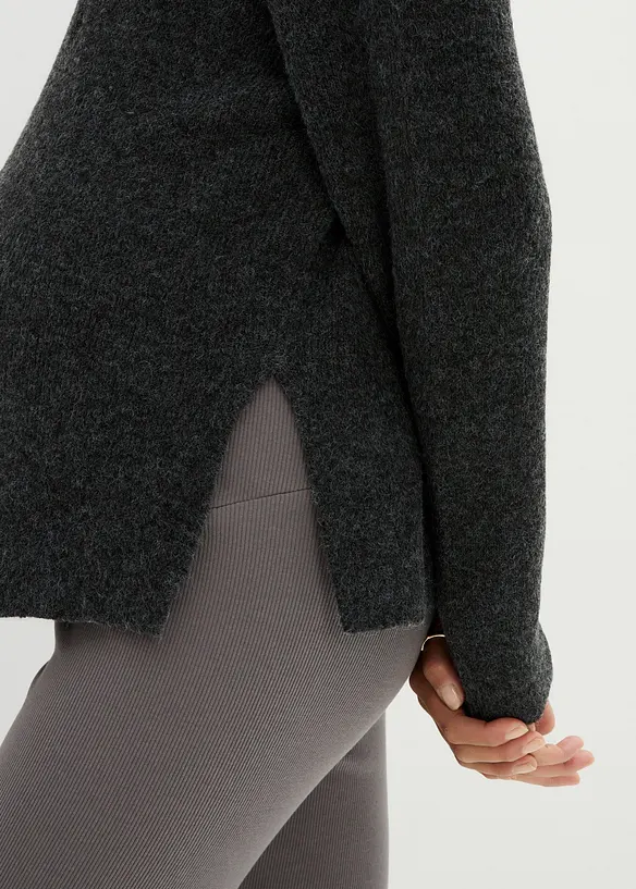 Extra mjuk mammatröja med lång slits i sidan, bonprix