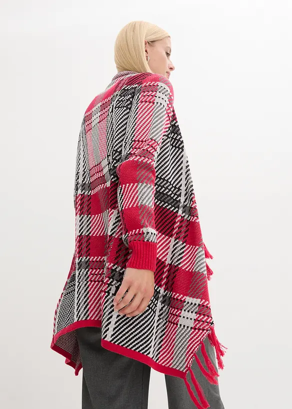 Lång cardigan med fransar, bonprix