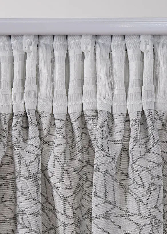 Gardinlängd i jacquard med bladmotiv (1-pack), bonprix