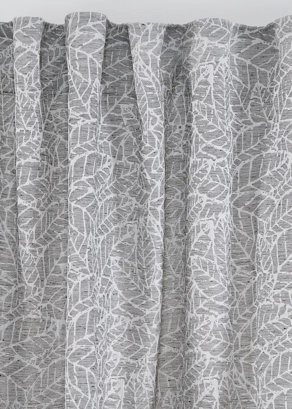 Gardinlängd i jacquard med bladmotiv (1-pack), bonprix