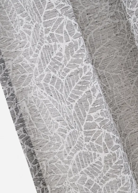 Gardinlängd i jacquard med bladmotiv (1-pack), bonprix