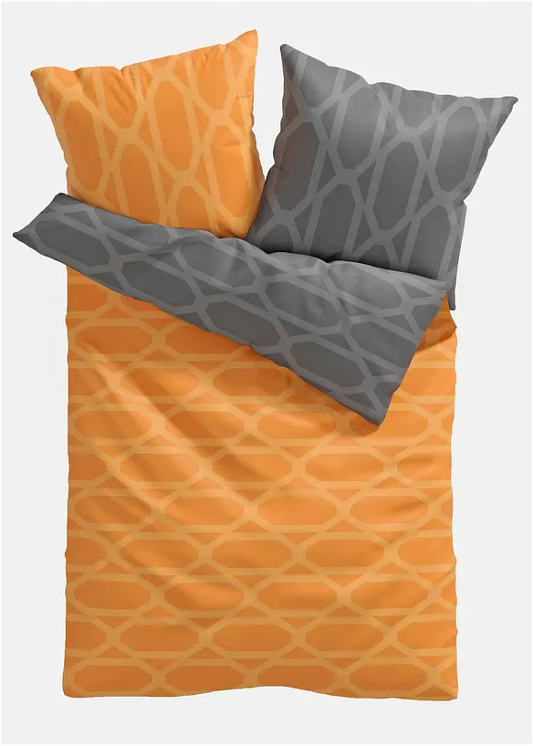 Vändbart påslakanset med grafiskt mönster, bonprix