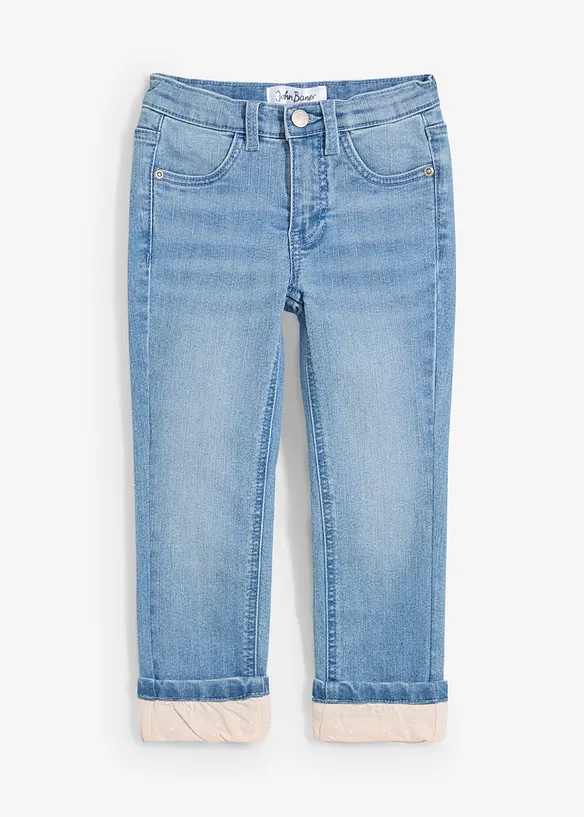 Termojeans med jerseyfoder, Slim Fit, bonprix