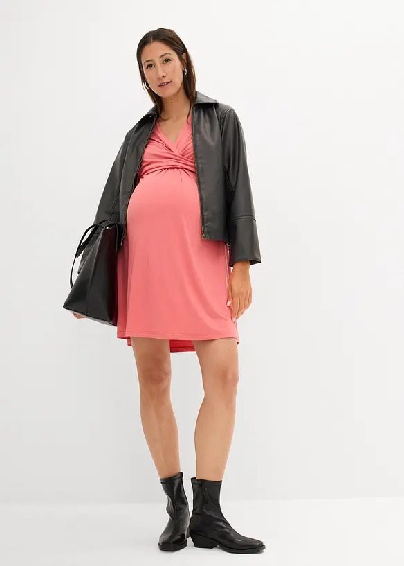 Mamma-/amningsklänning i stretchig viskos, bonprix