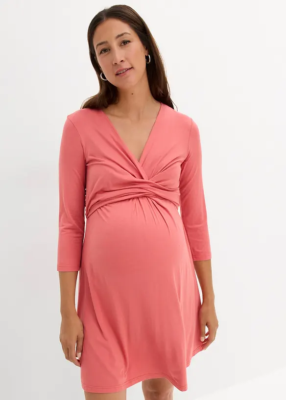 Mamma-/amningsklänning i stretchig viskos, bonprix