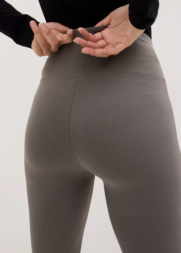 Leggings i bomull med utsvängda ben, bonprix