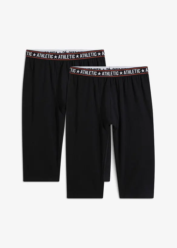 3/4-långkalsonger med bomull (2-pack), bonprix