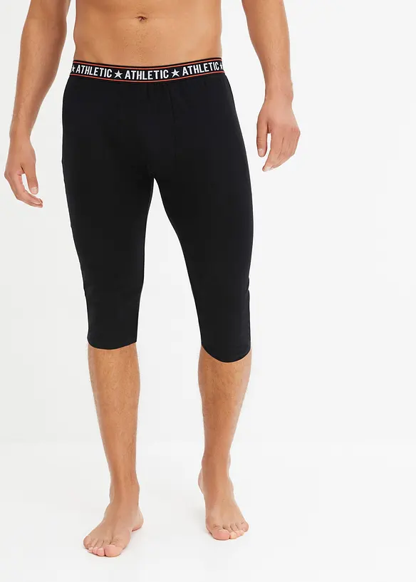 3/4-långkalsonger med bomull (2-pack), bonprix