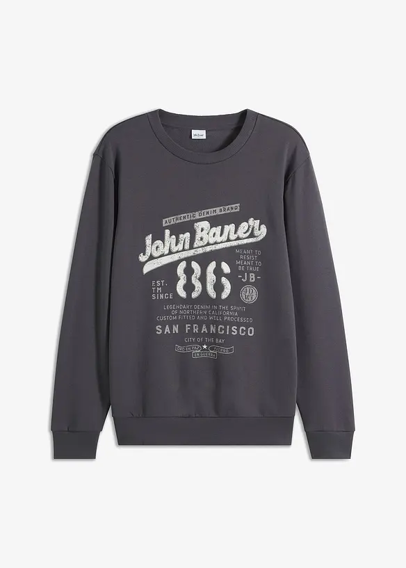 Sweatshirt i mjuk bomullsmix, bonprix