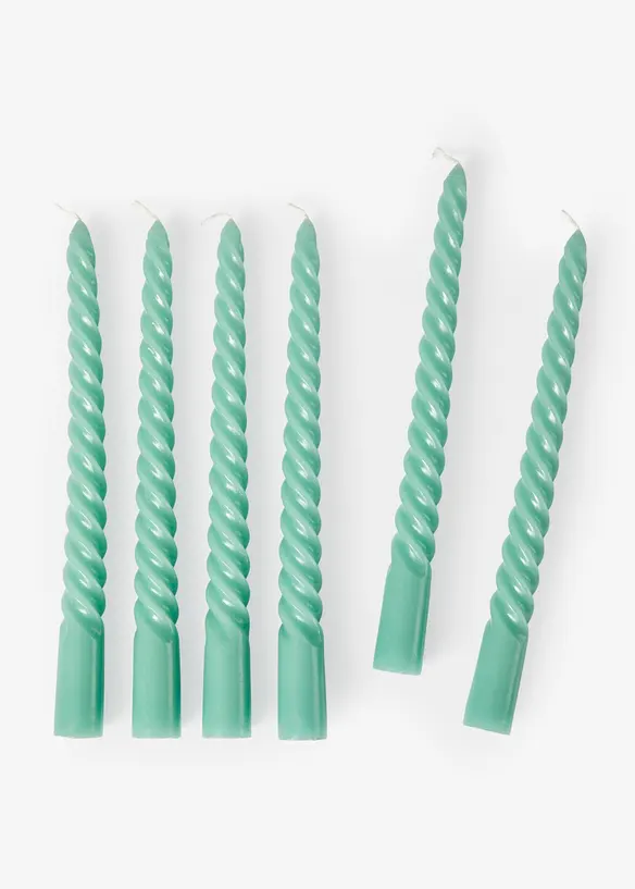 Vridna ljus (6-pack), bonprix
