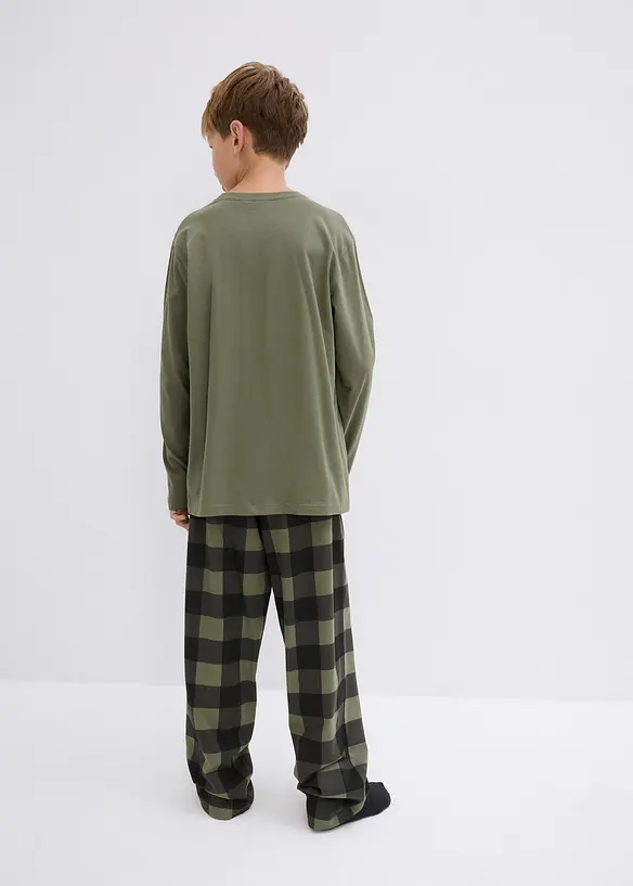 Pyjamas i ekologisk bomull (2 delar), bonprix