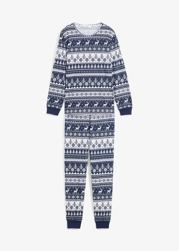 Pyjamas i ekologisk bomull (2 delar), bonprix