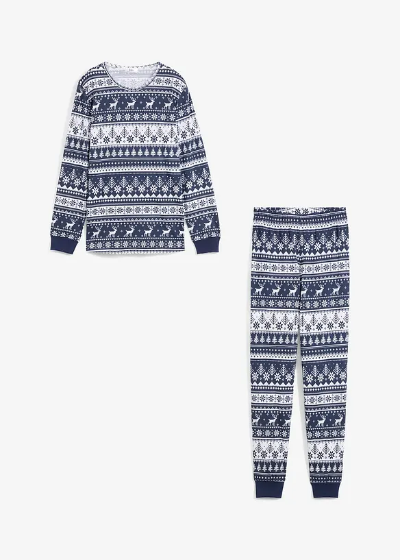 Pyjamas i ekologisk bomull (2 delar), bonprix