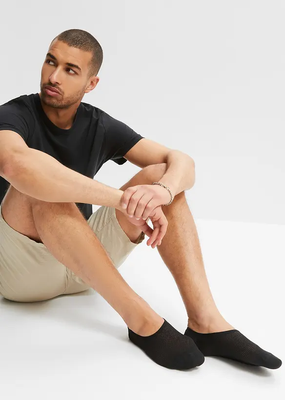 Ankelstrumpor i svalkande polyester (5-pack), bonprix