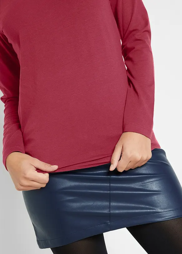 Figurnära topp med långa ärmar, bonprix